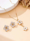 Handmade Orange Floral Jewelry Set