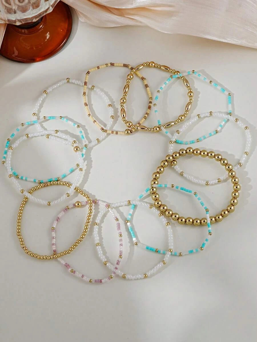 Bohemian Beaded Bracelet Set