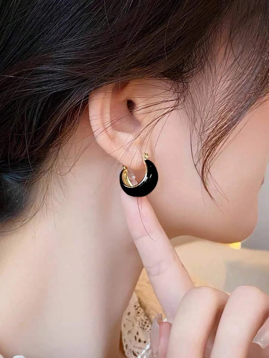 Vintage Round Hoop Earrings