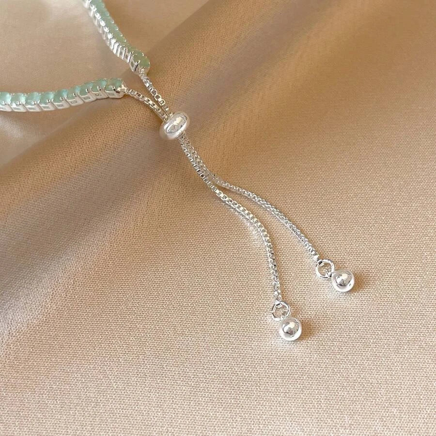Andkiss Cubic Zirconia Decor Bracelet