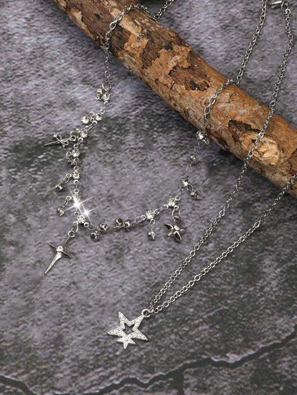 Vintage Gothic Thorn Rose Choker Set