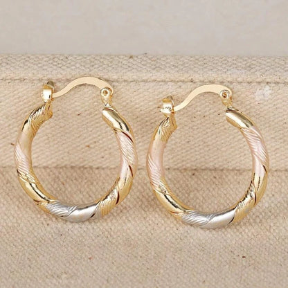 Retro Elegant Hoop Earrings