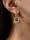 Colorful Enamel Clover Earring Studs