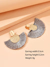Metallic Tassel Earrings