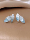 French Gradient Blue Earrings