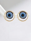 Minimalist Turkish Blue Eye Earrings
