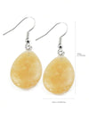 Vintage Tiger Eye Teardrop Earrings