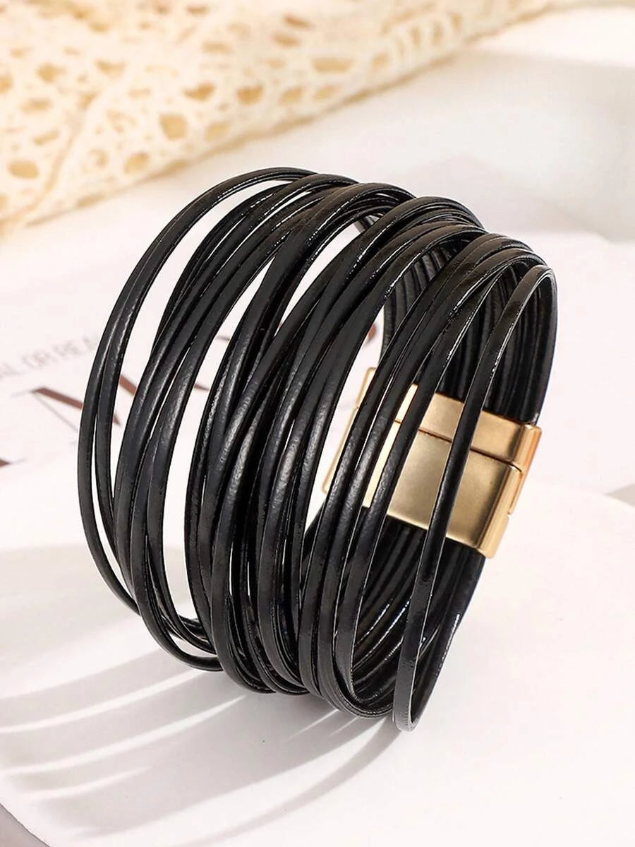Bohemian PU Leather Multi-Layer Bracelet