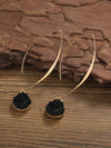Resin Geometric Drop Earrings