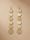 Geometric Polygon Tassel Earrings