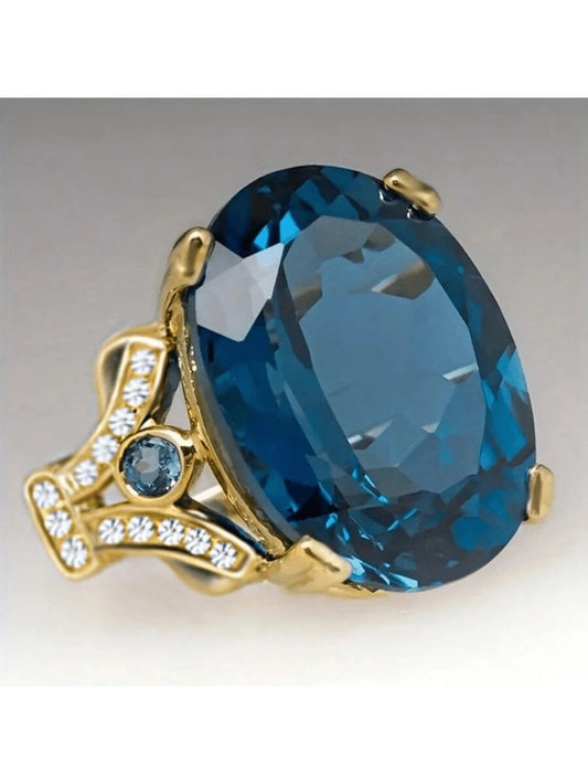 Boho Red Cubic Zirconia Ring