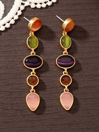 Geometric Zinc Alloy Daily Earrings