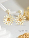 Handmade Raffia Sunflower Earrings