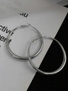 Minimalist Gold Oversize Hoop Earrings