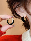 Vintage Round Hoop Earrings