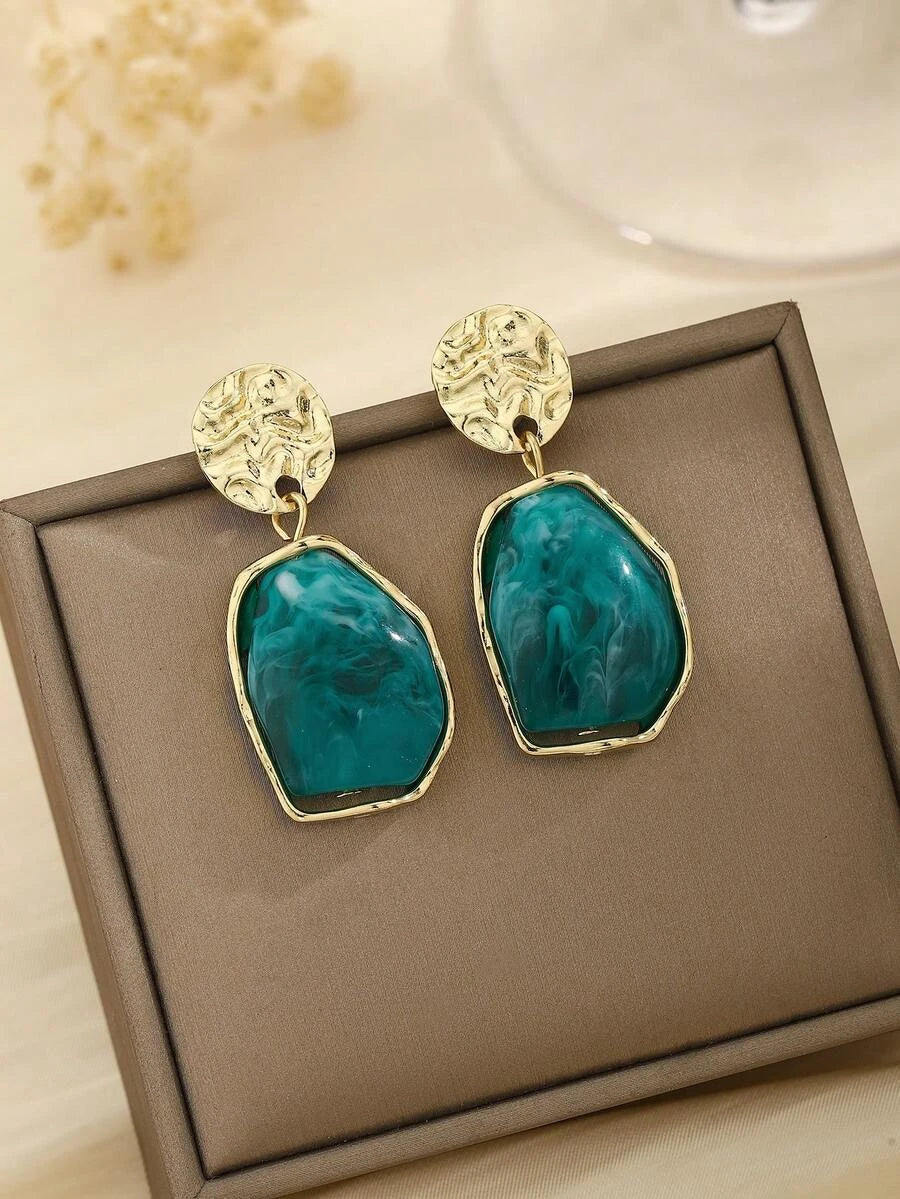 Bohemian Resin Drop Earrings