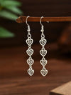 Small Vintage Distressed Geometric Spiral Earrings
