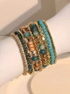 Boho Beaded Blue Bracelet Set