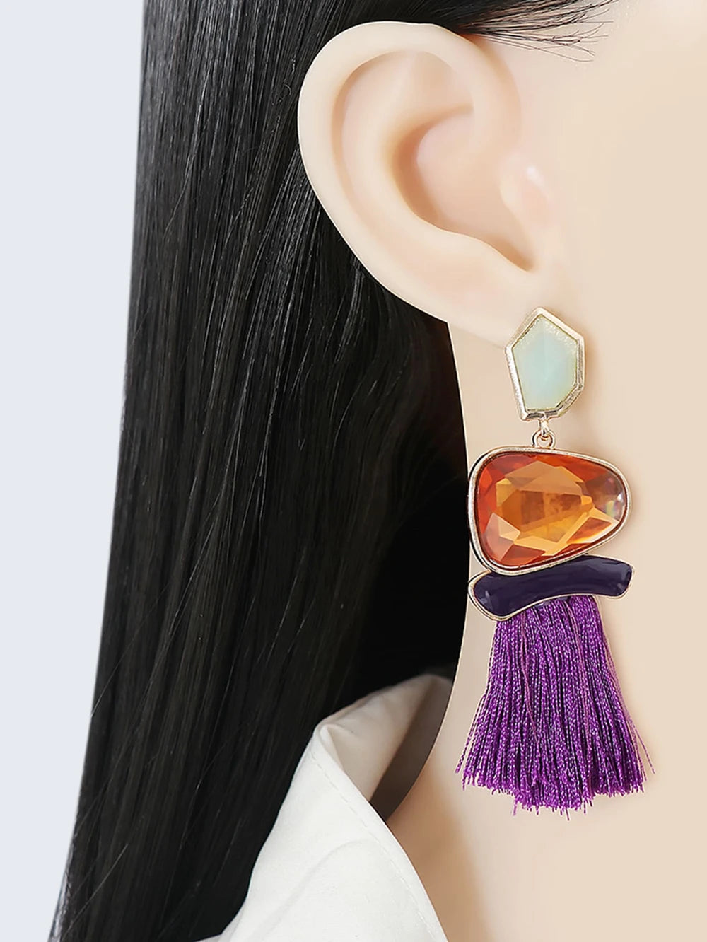 Juran Tassel Drop Earrings
