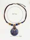 Round Glass Pendant Necklace