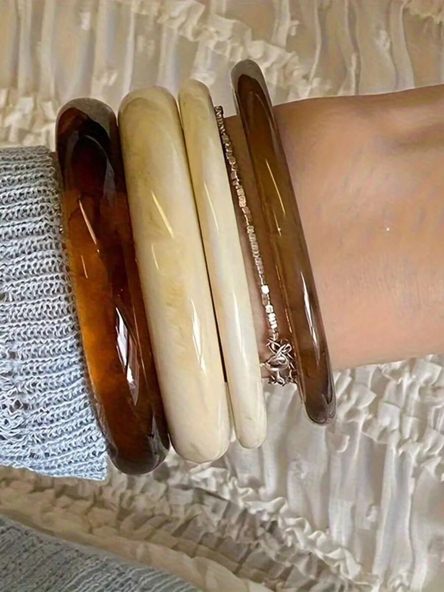 Yellow Round Bracelet Set