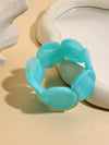 Beaded Resin Tie Dye Cuff Bracelet