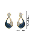 Two Tone Drop Earrings