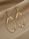 Minimalist Silver Geometric Spiral Earrings
