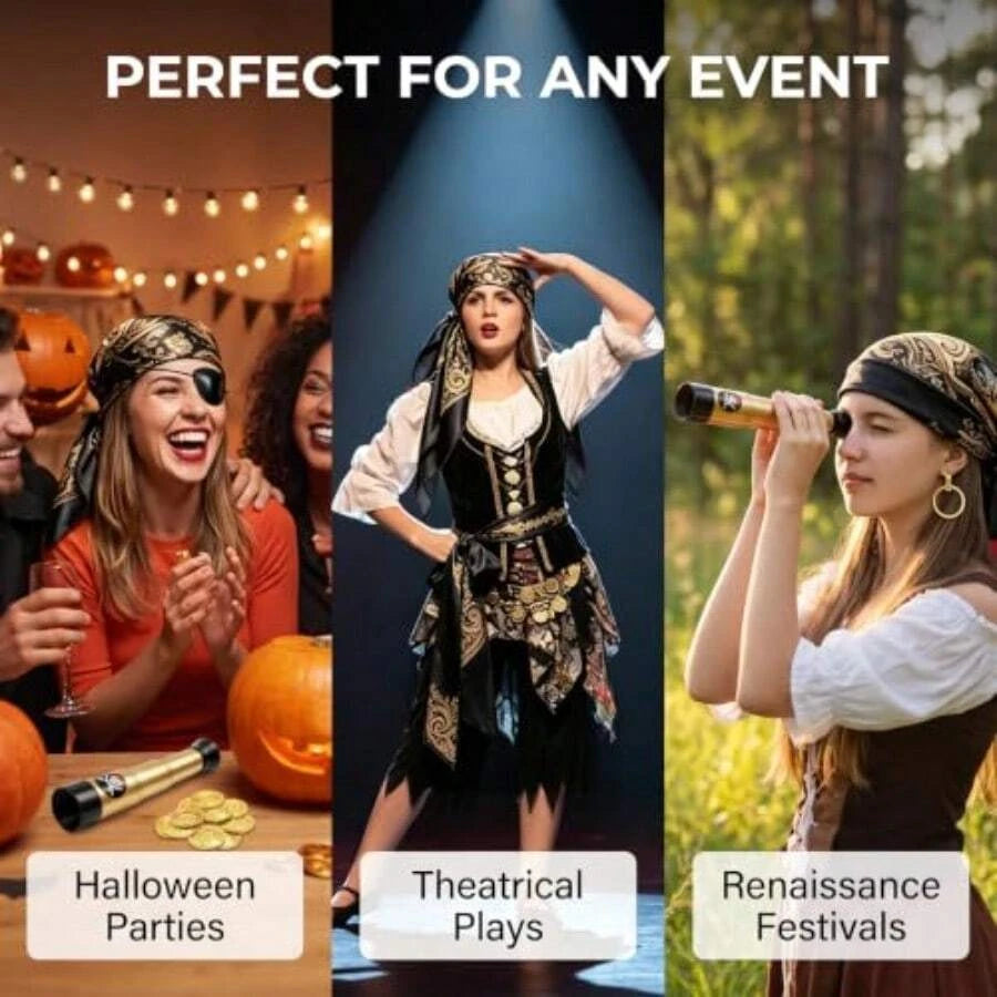 Women Pirate Costume Accessories Set
