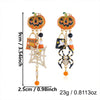 Spooky Sequin Rhinestone Dangle Earrings
