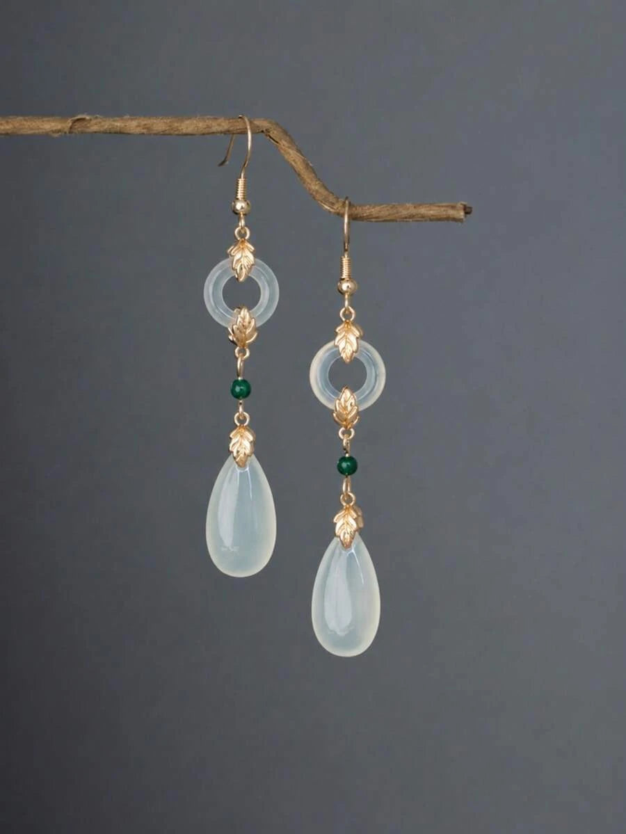 Chinese Retro Hollow Round Earrings