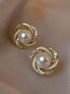 Korean Style Faux Pearl Stud Earrings