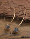 Resin Geometric Drop Earrings