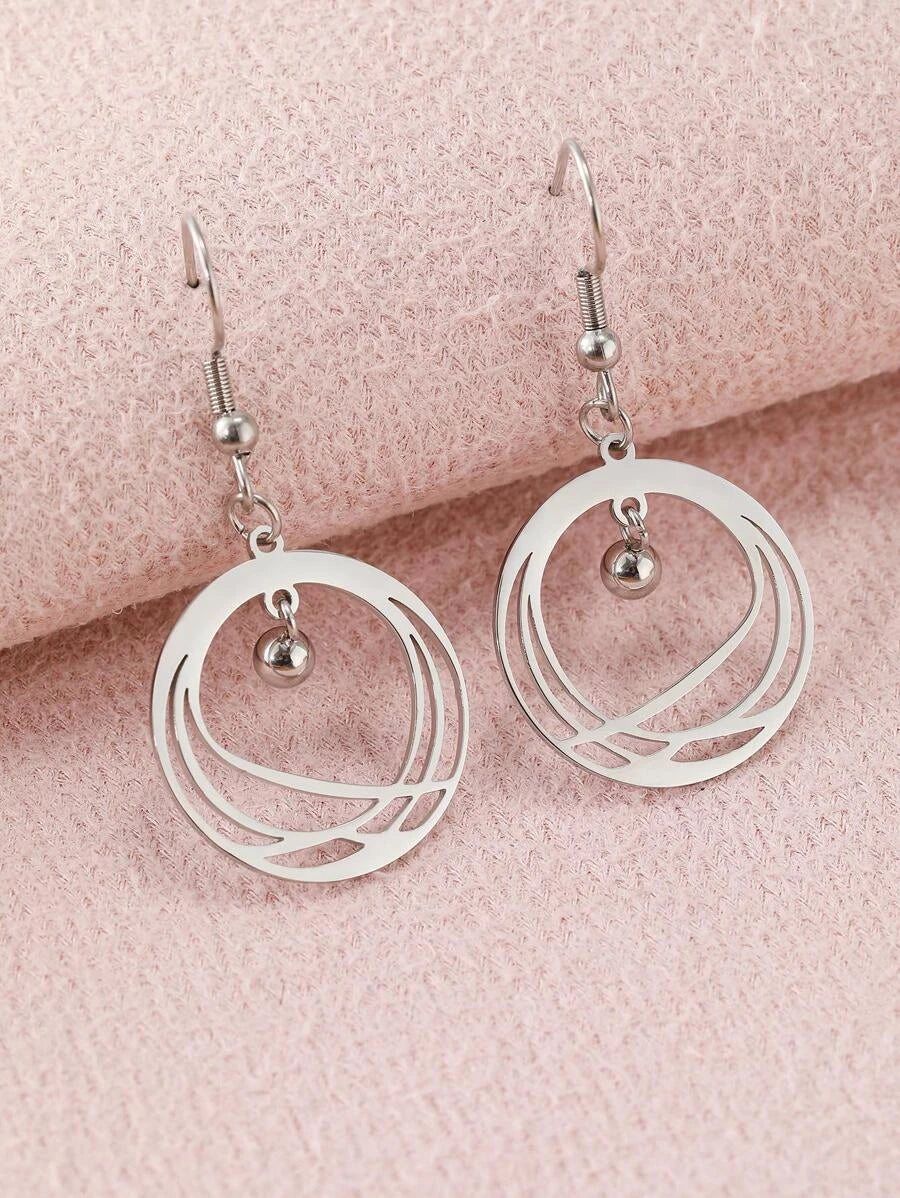 Aomogo Stainless Steel Drop Earrings