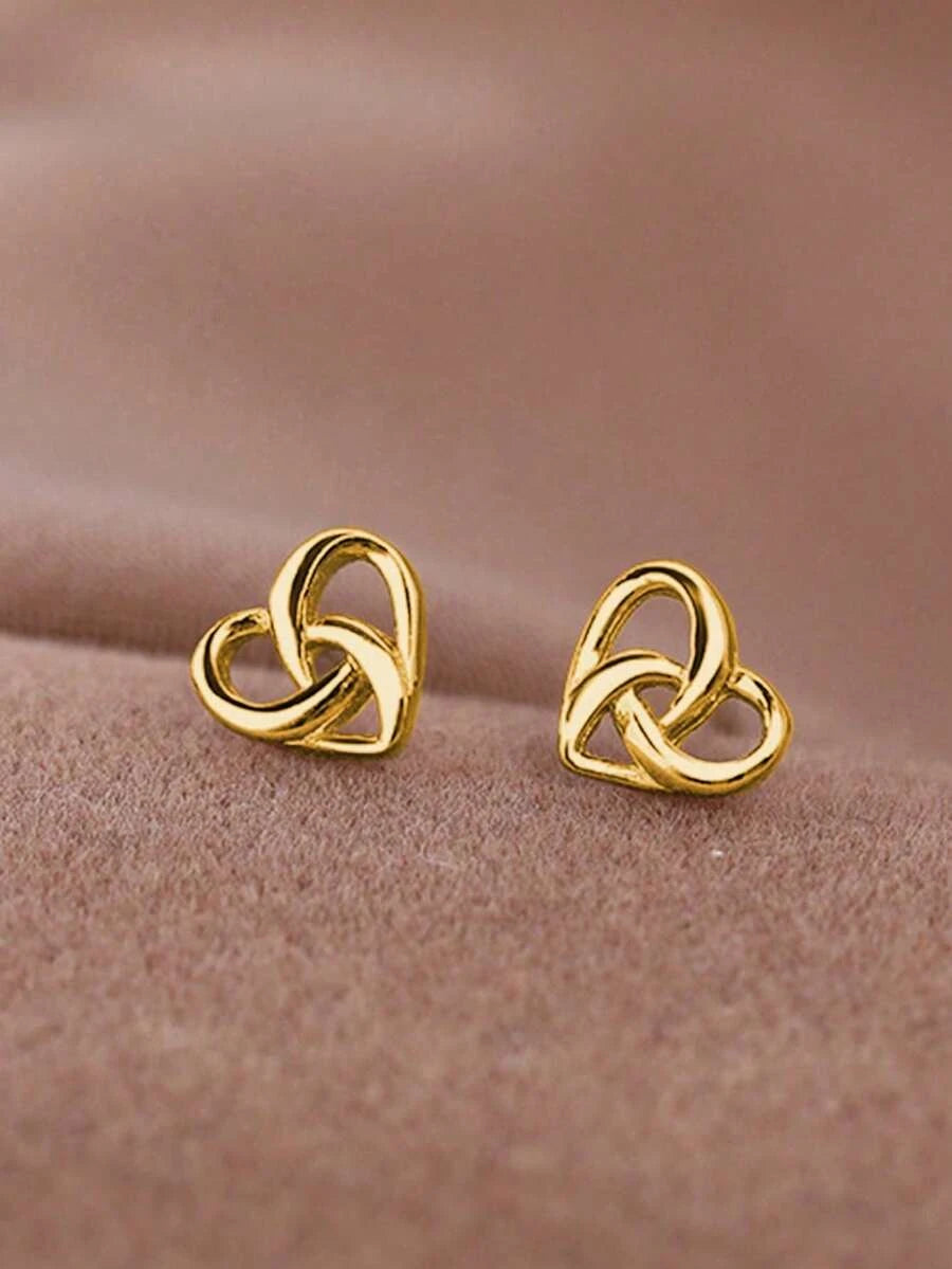 Elegant Heart Earring Studs