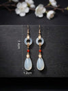 Chinese Retro Hollow Round Earrings