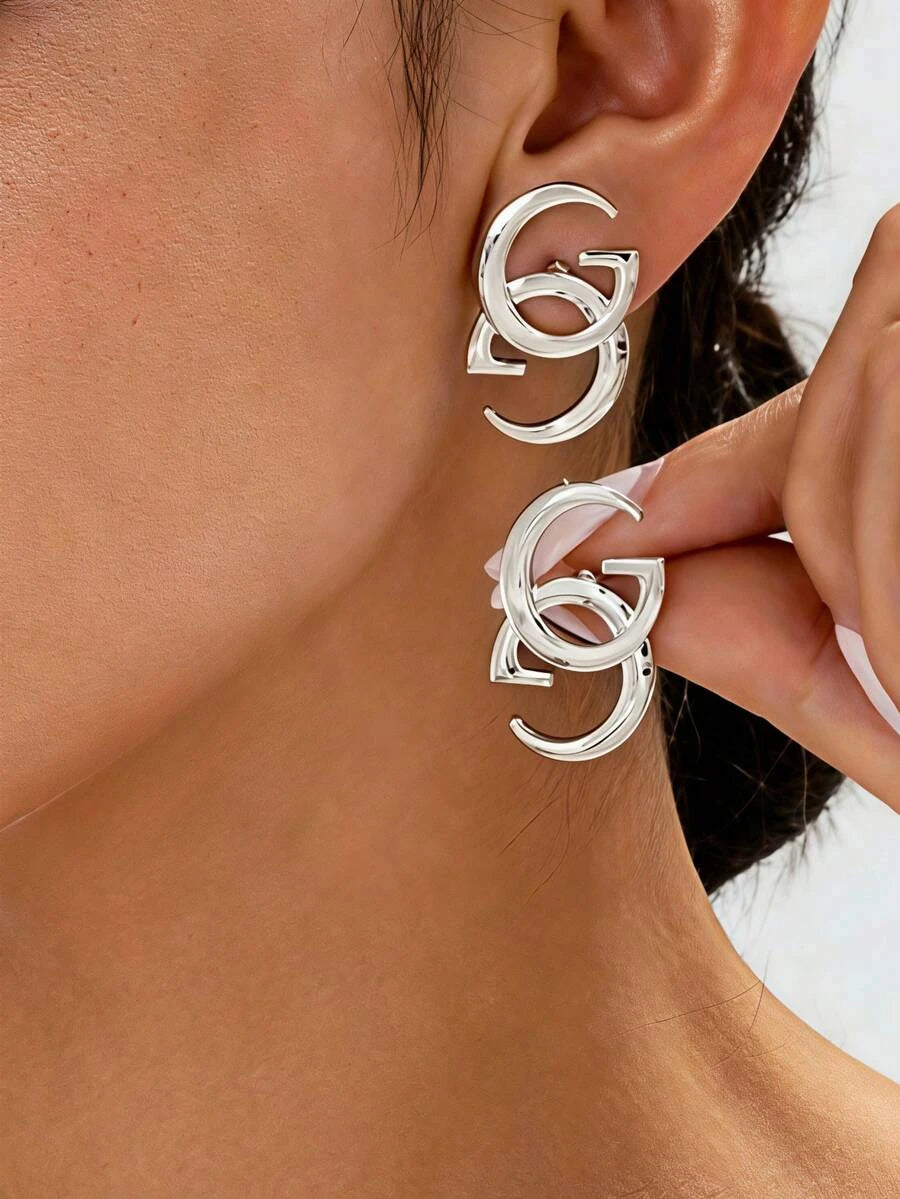 Minimalist Hollow Metal Statement Earrings