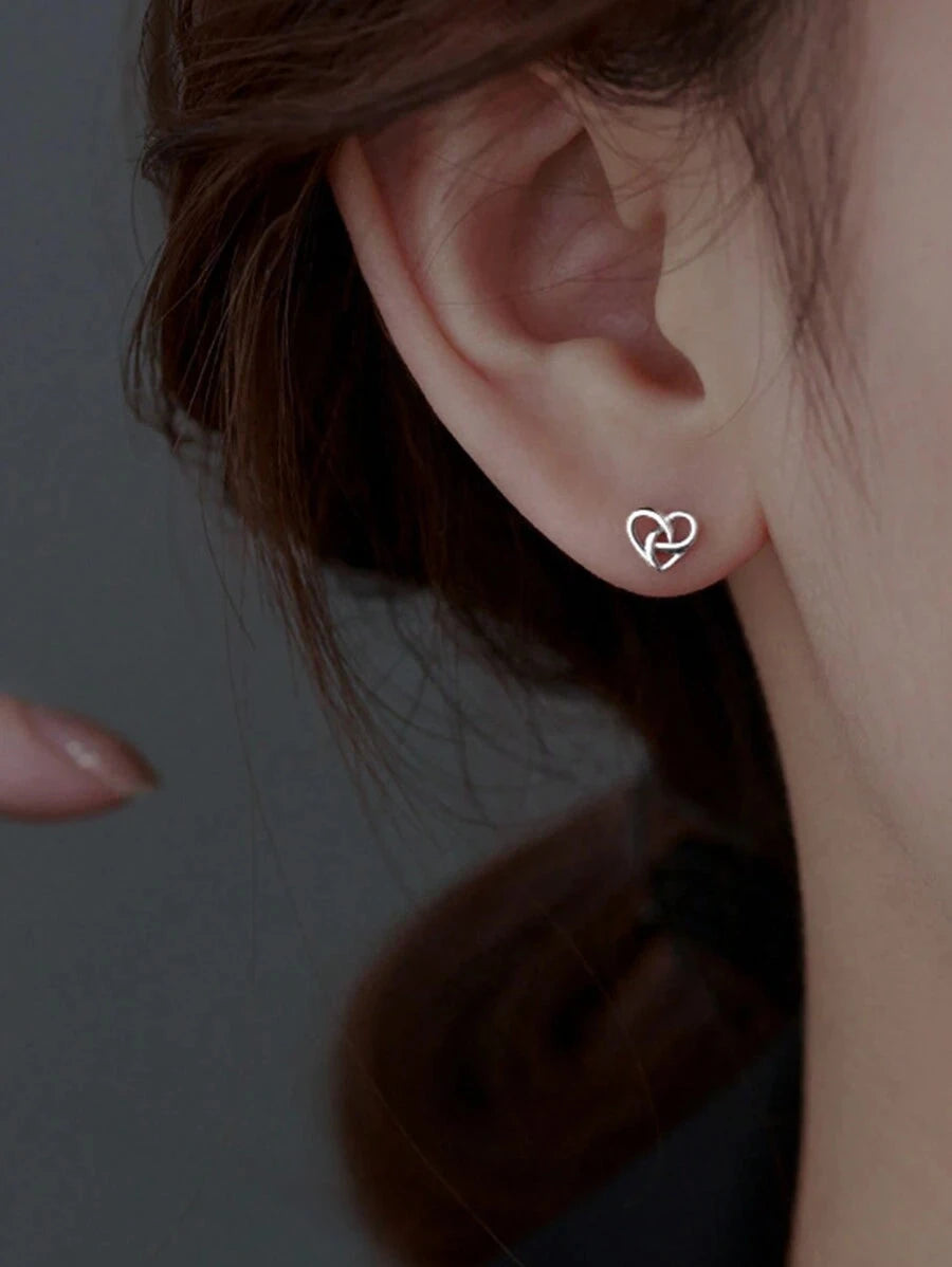 Elegant Heart Earring Studs