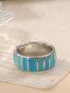 Silver Bohemian Wide Band Ring