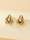 Geometric Double Circle Stud Earrings