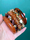 Vintage Multi Layer Brown Necklace