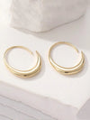 Vintage Copper Round Hoop Earrings