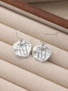 Vintage Silver Asymmetrical Drop Earrings