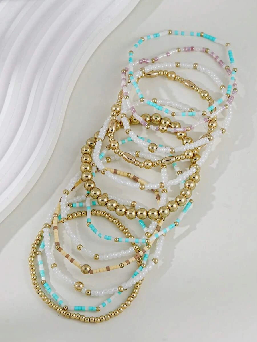 Bohemian Beaded Bracelet Set