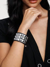 Punk Rivet Leather Bracelet Set