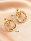 Geometric Twisted Wire Earrings