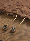 Resin Geometric Drop Earrings
