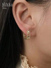 Vintage Hollow Geometric Circular Earrings