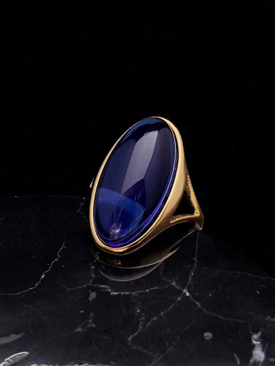 Gold Plated Stainless Steel Adjustable Ring