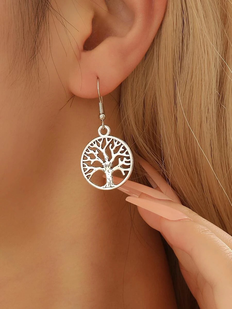 Tree Of Life Drop Earrings
